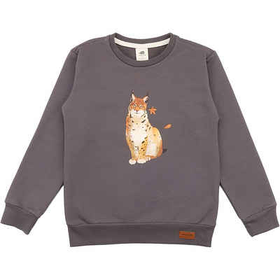 Walkiddy Sweatshirt »Kinder Sweatshirt ROYAL LYNXES, Organic Cotton«