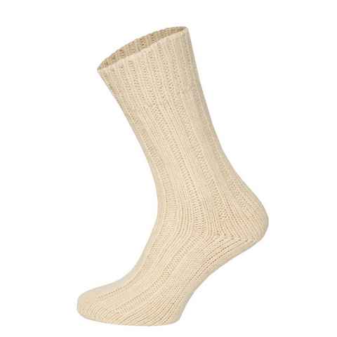 HomeOfSocks Socken Wollsocken aus 100% Wolle (Schurwolle) 2er Pack Dicke und warme Wollsocken mit 100% Wollanteil