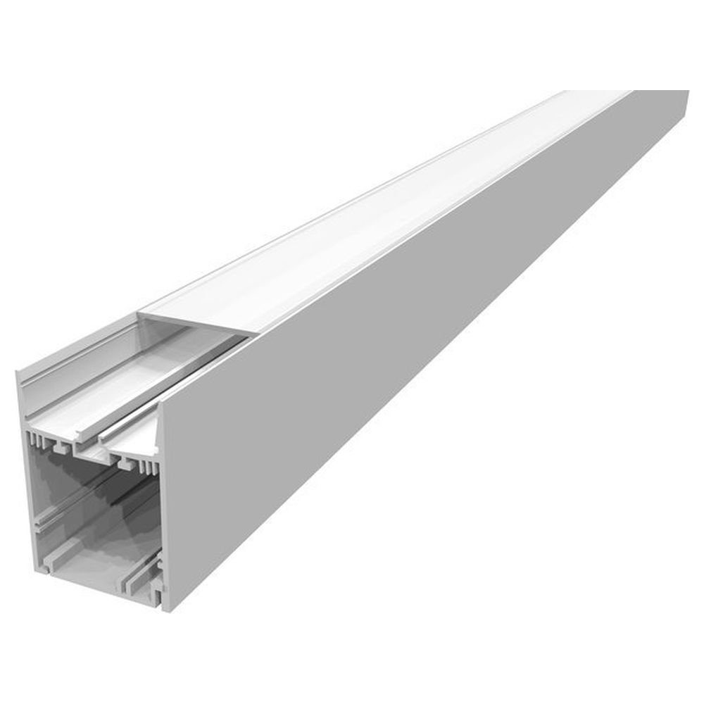 SLV LED-Stripe-Profil Schienenprofil Grazia 60 in Weiß 1,5m, 1-flammig, LED Streifen Profilelemente