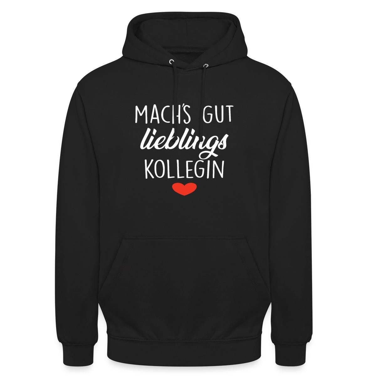 Spreadshirt Hoodie Lieblingskollegin Abschied, Mach´s Gut Unisex Hoodie (1-tlg)