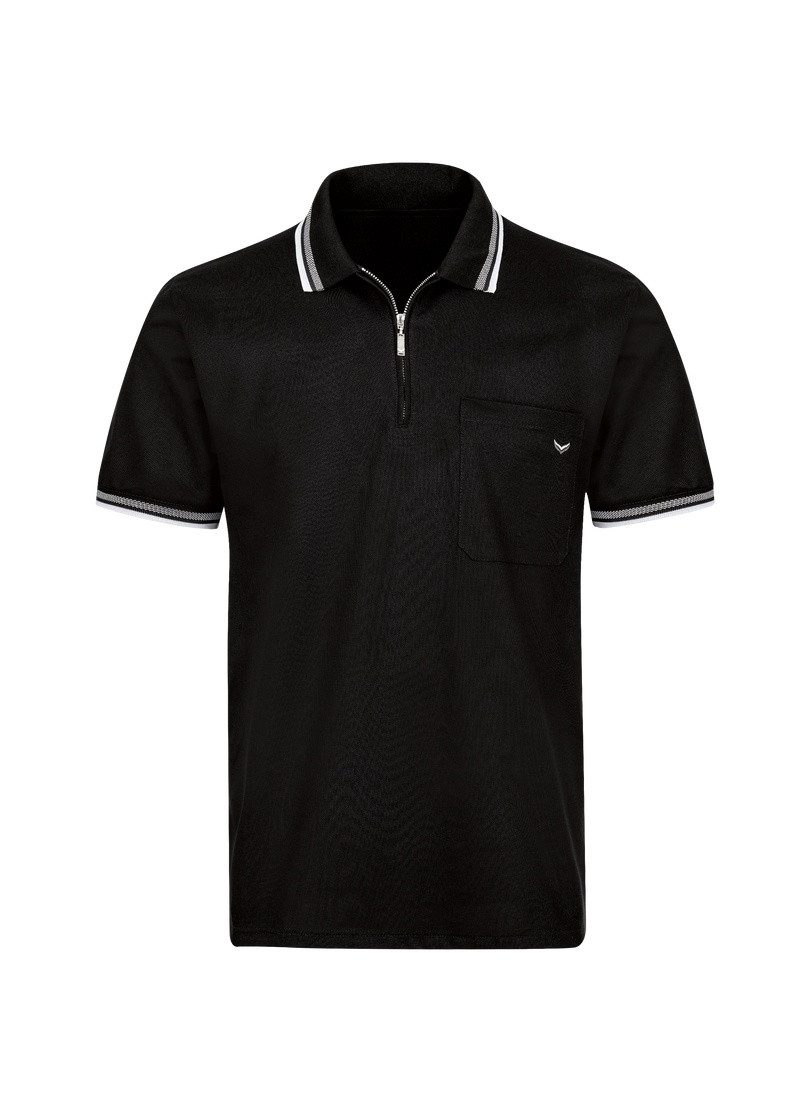 Poloshirt TRIGEMA Poloshirt mit Reißverschluss