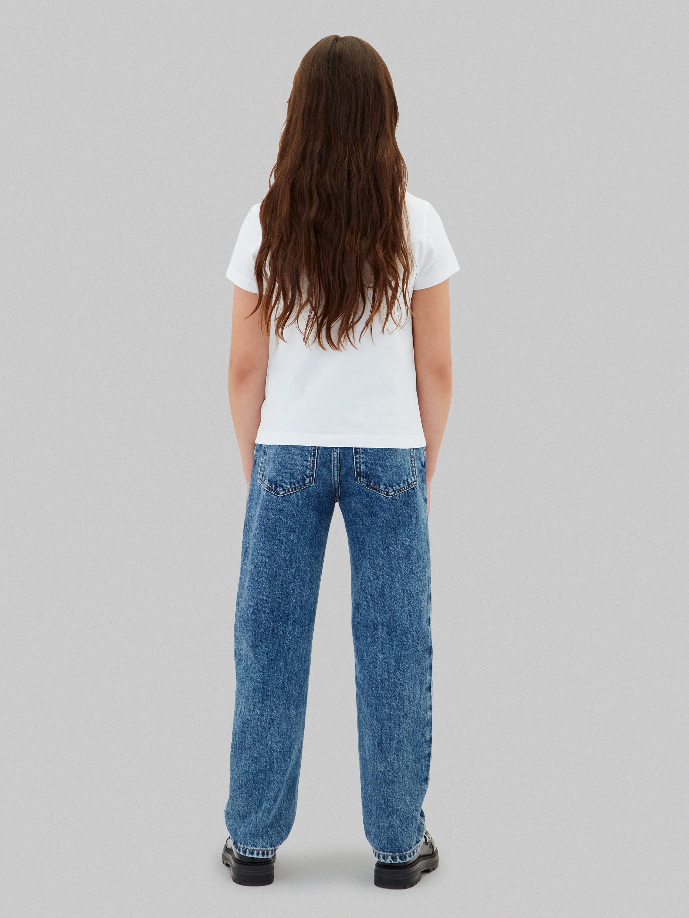 Calvin Klein Jeans T-Shirt Rundhalsausschnitt, Slim Fit, reine Baumwolle – Bild 3 von 5