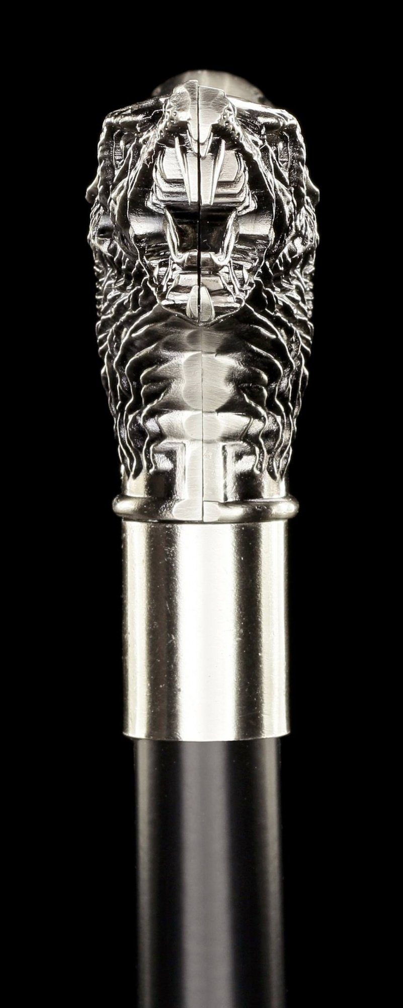 Figuren Shop GmbH Gehstock Spazierstock mit Werwolf - Lyconthrope - Metall Fantasy