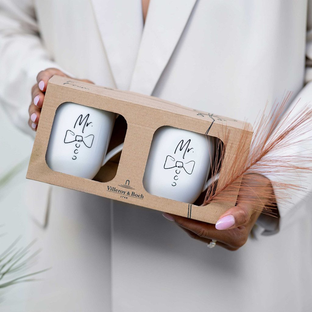 Villeroy & Boch Tasse Statement Set 2tlg., 2-tlg., Porzellan, Premium Porcelain, 2 Stck, mikrowellensicher,spülmaschinenfest, Made i