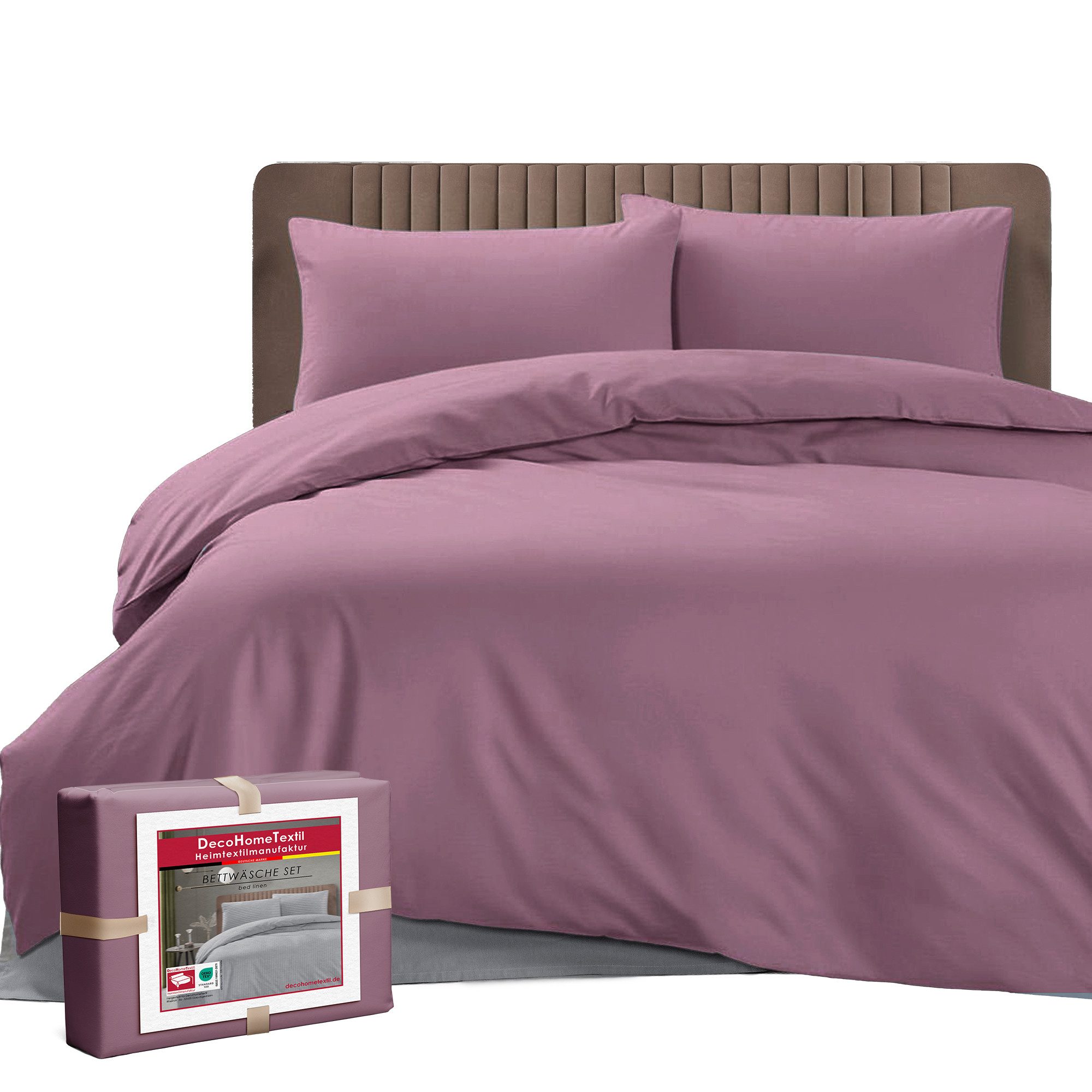 DecoHomeTextil Heimtextilmanufaktur Bettwäsche Set Bettgarnitur mit Reißver günstig online kaufen