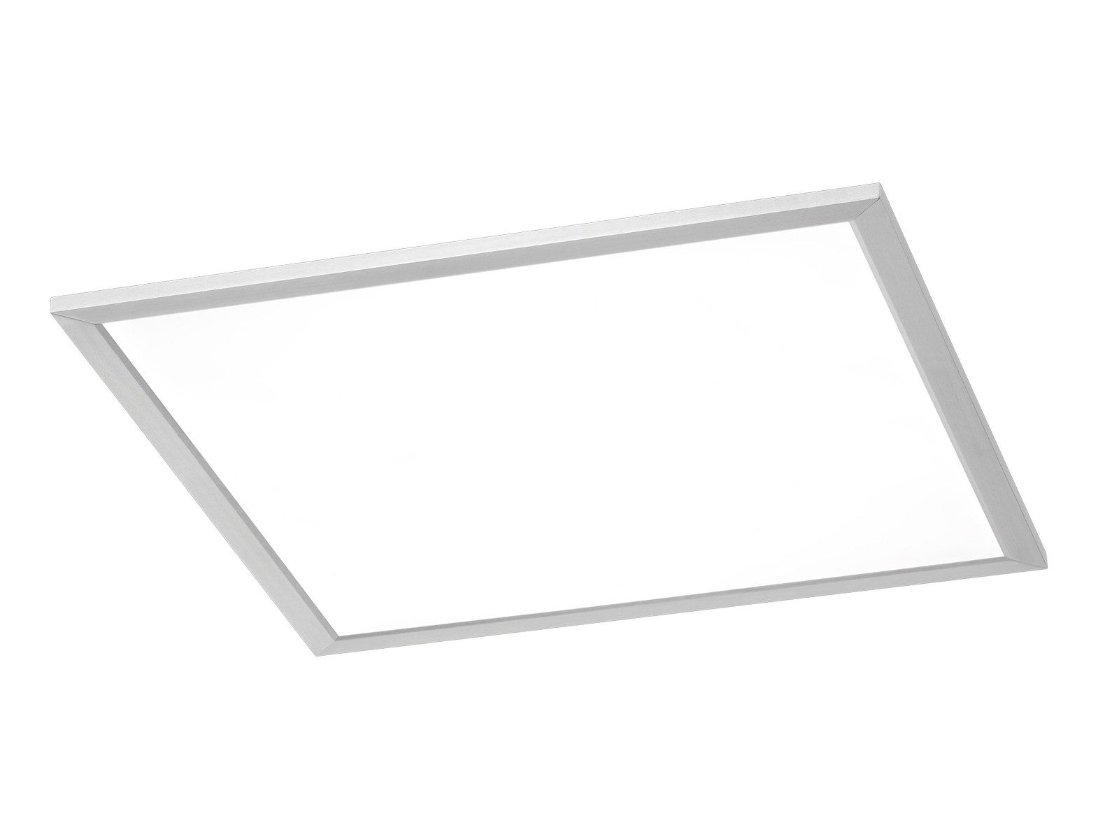 TRIO Leuchten LED Deckenleuchte, LED fest integriert, Warmweiß, LED Deckenpanel aus Metall, minimalistisch und extrem flach, 45x45cm