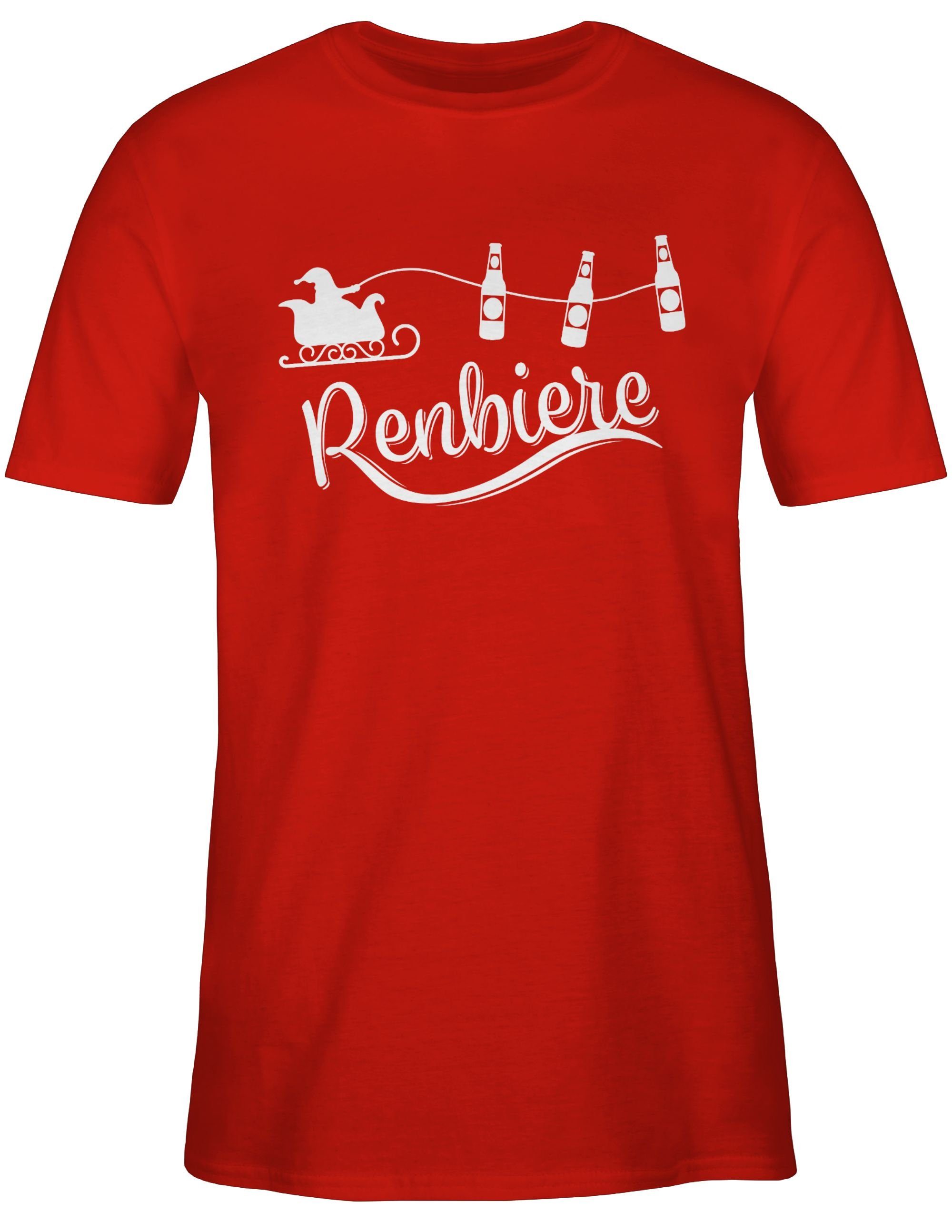 Rot & Shirtracer Geschenke Renbiere T-Shirt 03 Männer Herren