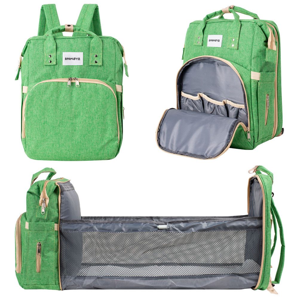Barmøya Wickelrucksack 2 in 1, Isolierte Flaschenhalter, Laptopfach