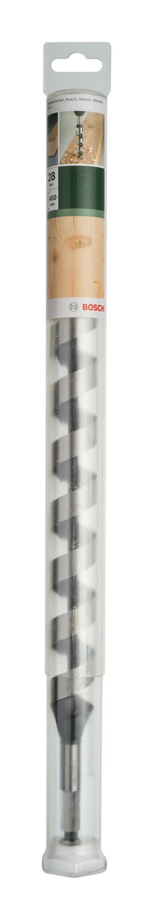 BOSCH Holzbohrer, Holzschlangenbohrer, Sechskant, 28 x 450 mm
