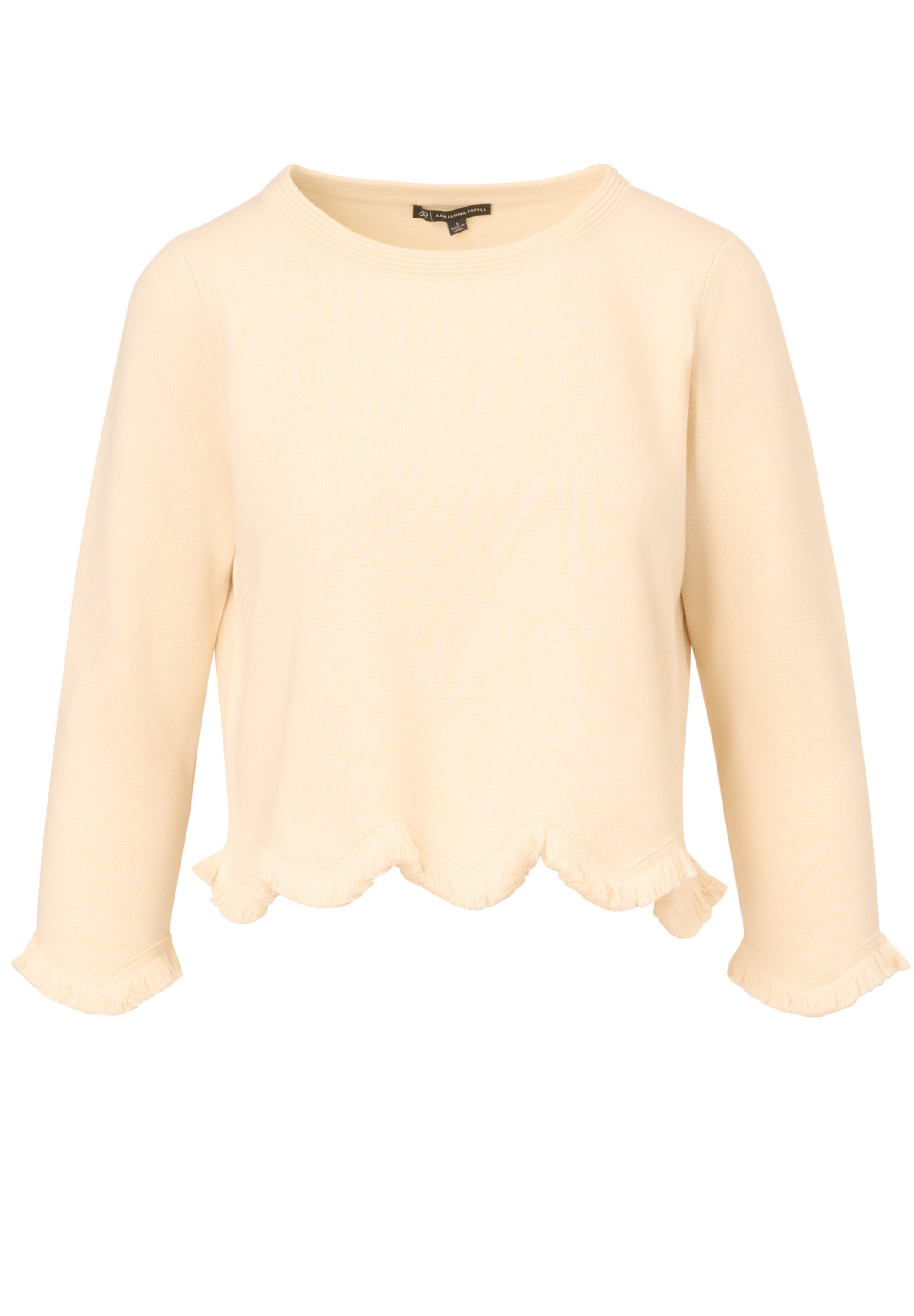Adrianna Papell Strickpullover Boat Neck 3/4 Sleeve Pullover Sweater with W günstig online kaufen