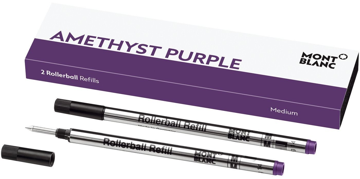 MONTBLANC Tintenroller 2x Montblanc® 128236 Tintenrollermine - M, amethyst purple