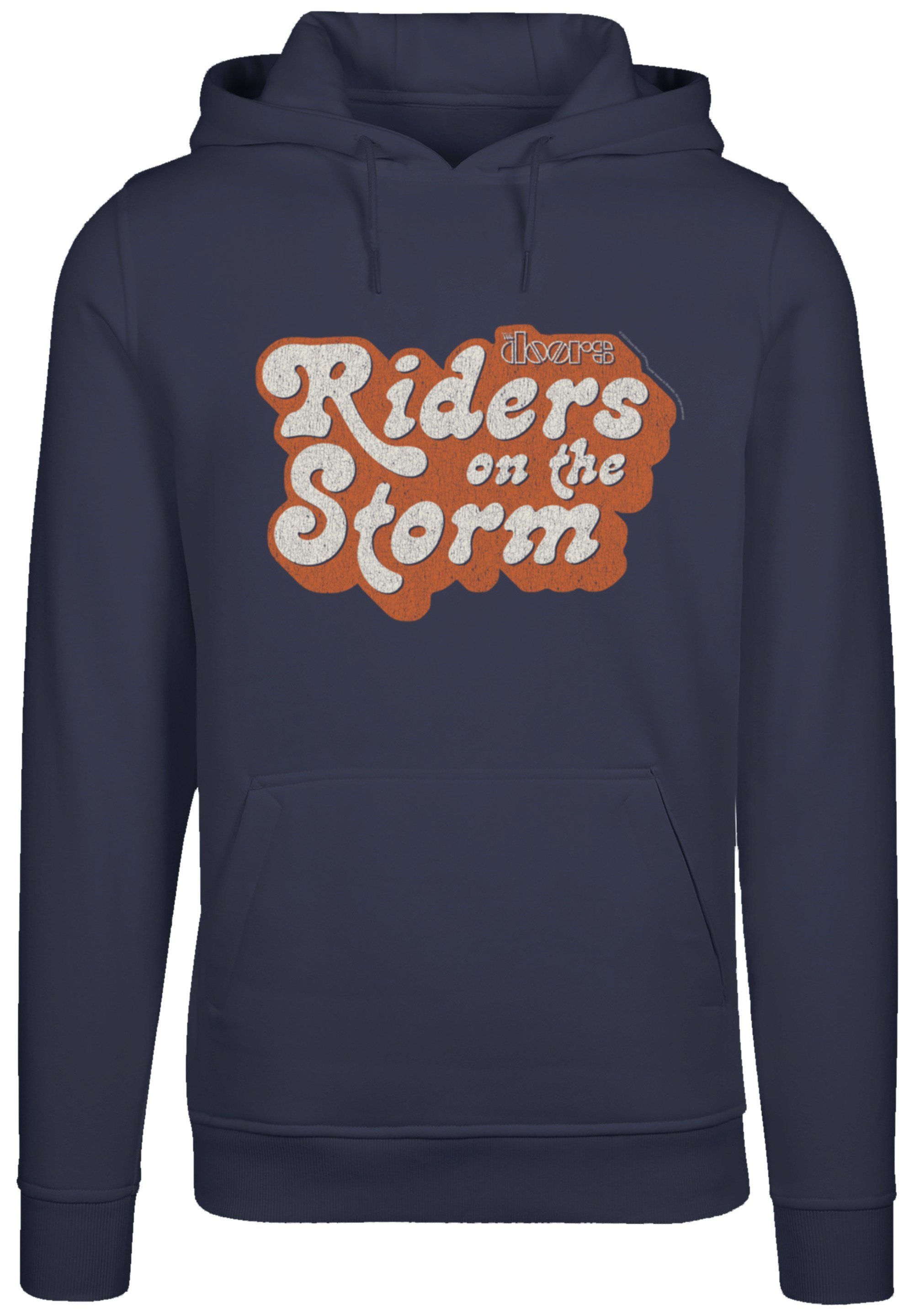 The F4NT4STIC navy Logo Doors Riders Logo the Band, Hoodie Qualität, Music Band Premium on Storm