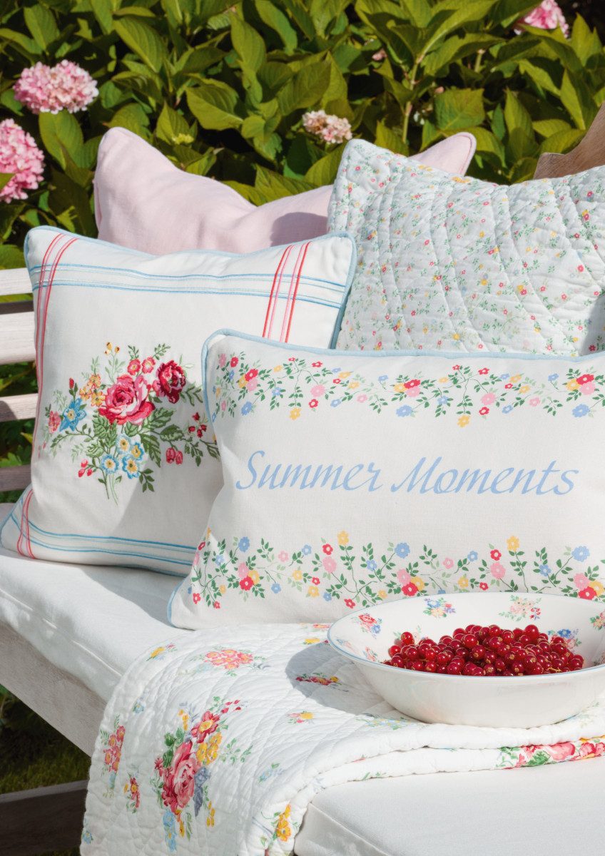Greengate Kissenhülle Elina Kissenhülle white 50x50cm günstig online kaufen