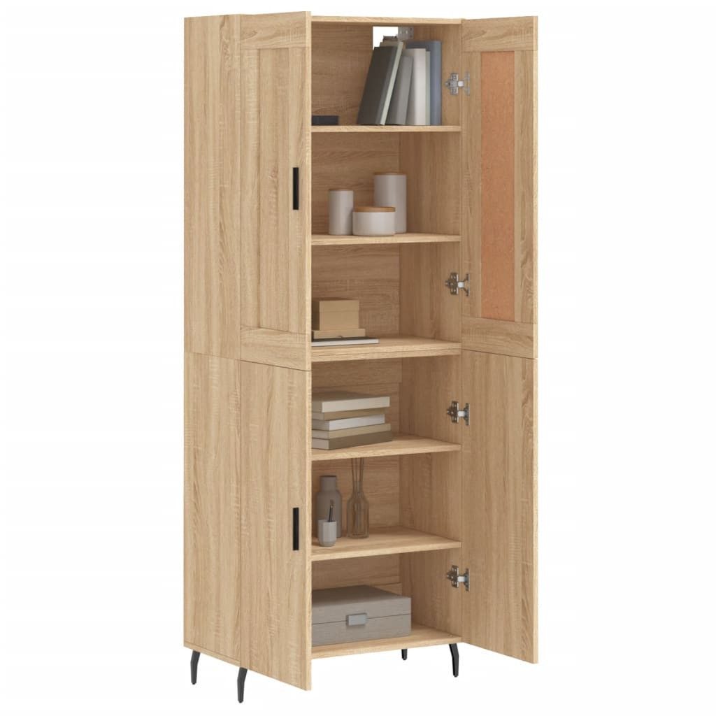vidaXL Highboard Highboard Sonoma-Eiche 69,5x34x180 cm günstig online kaufen