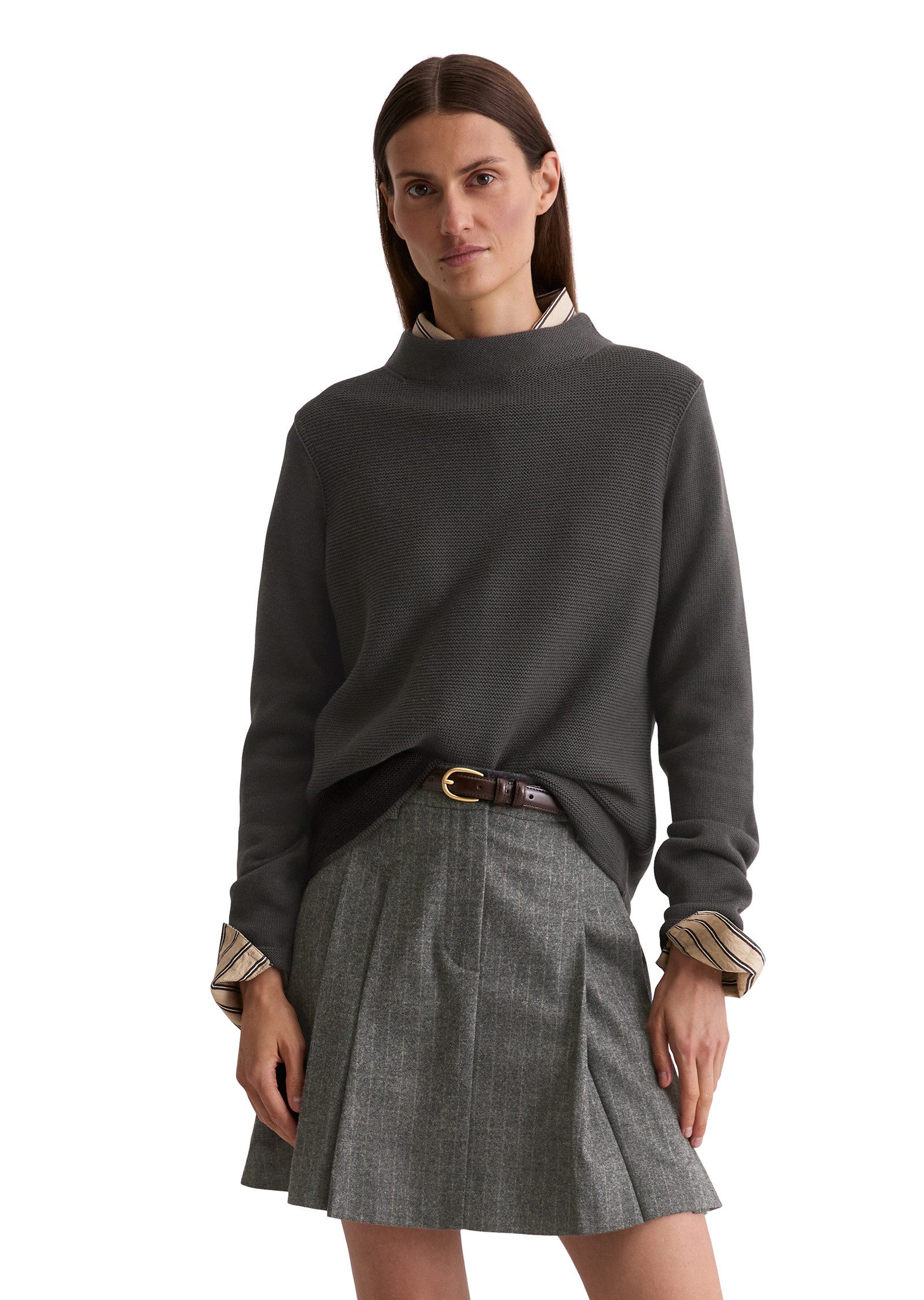 Marc O'Polo Stehkragenpullover aus Organic Cotton