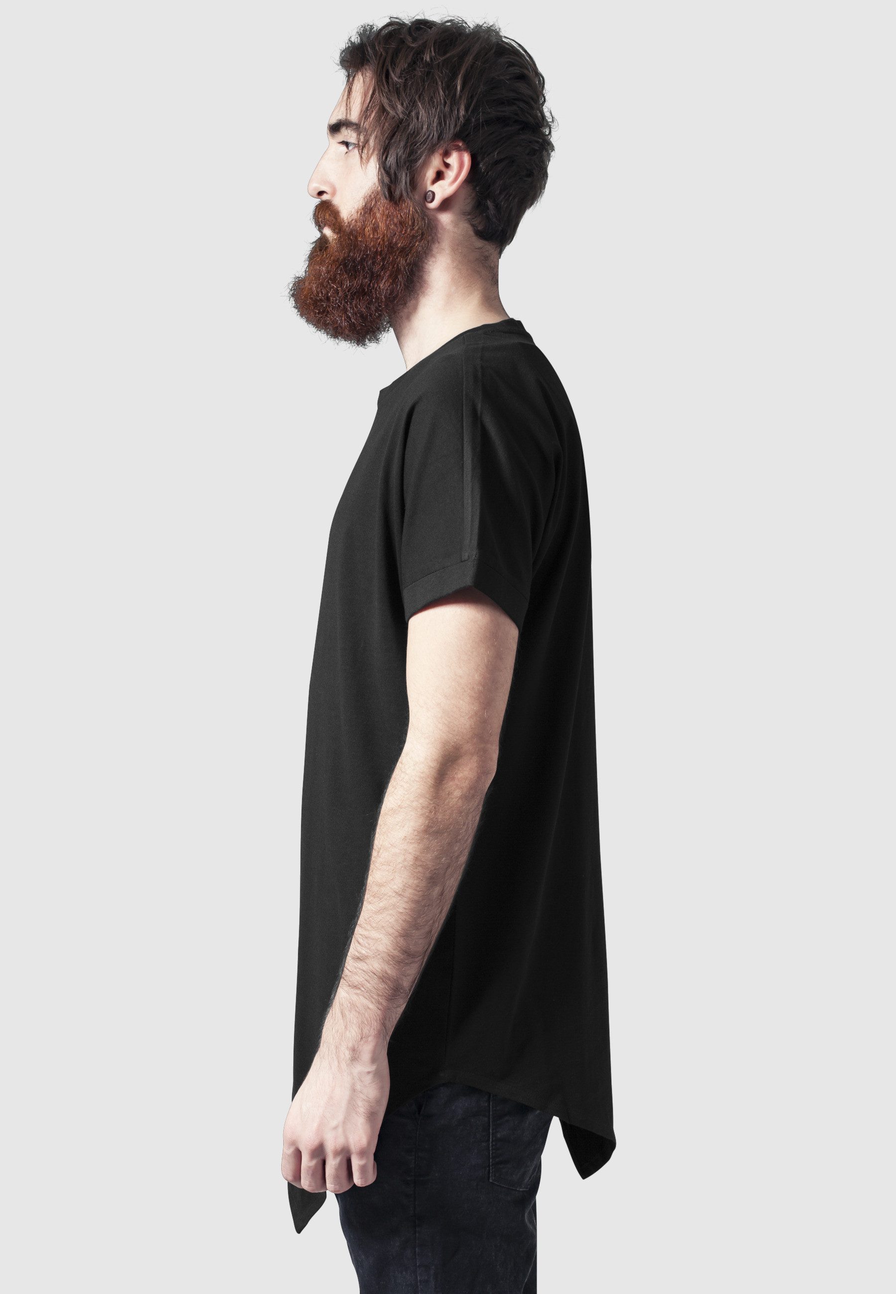 URBAN CLASSICS Longshirt Urban Classics Herren Asymetric Long Tee (1-tlg)