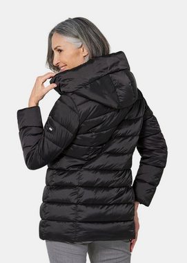 GOLDNER Steppjacke Lange Steppjacke mit Kapuze