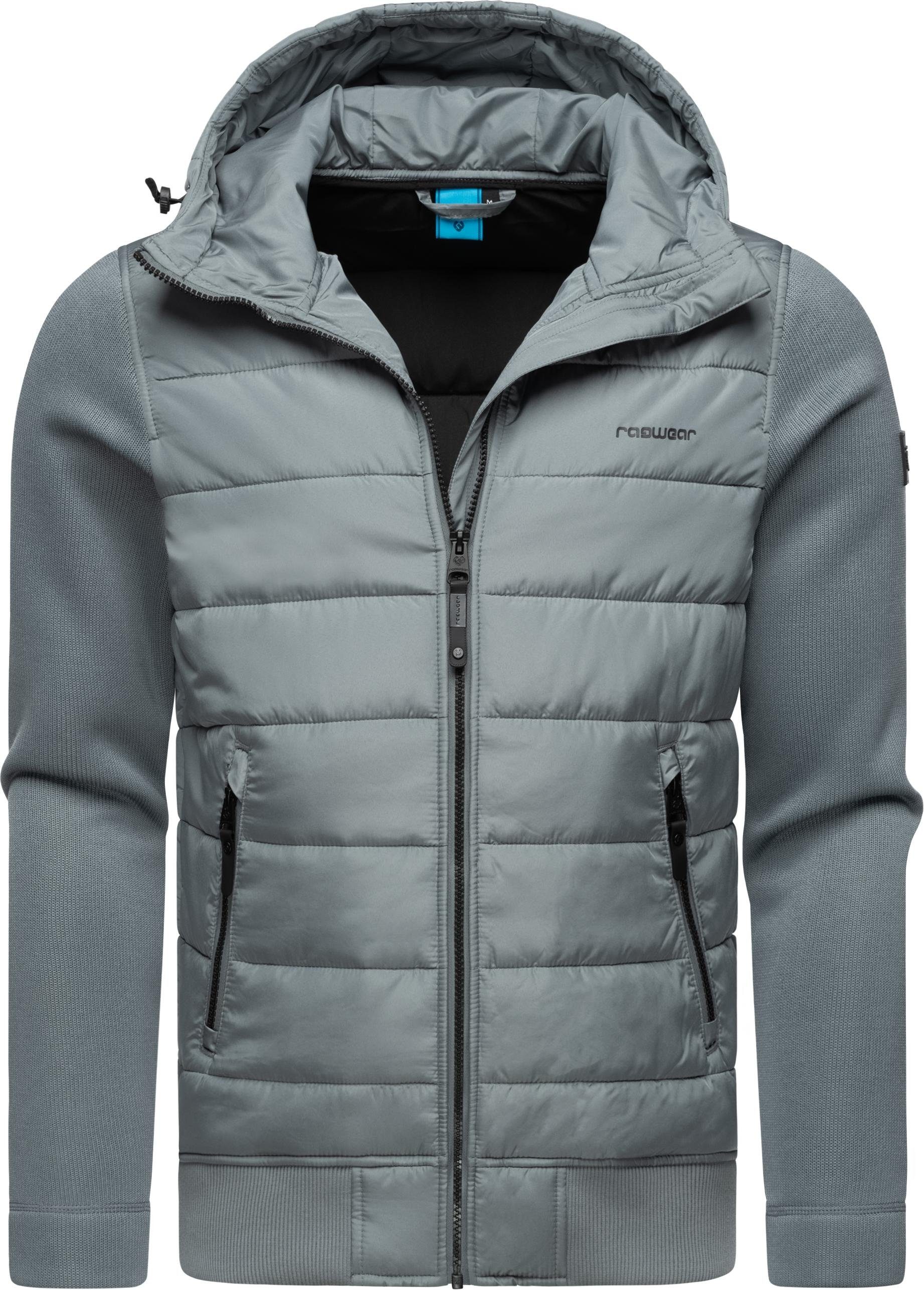 Ragwear Steppjacke Hallmar Hood Coole Herren Übergangsjacke mit weichen Ärmeln und Kapuze