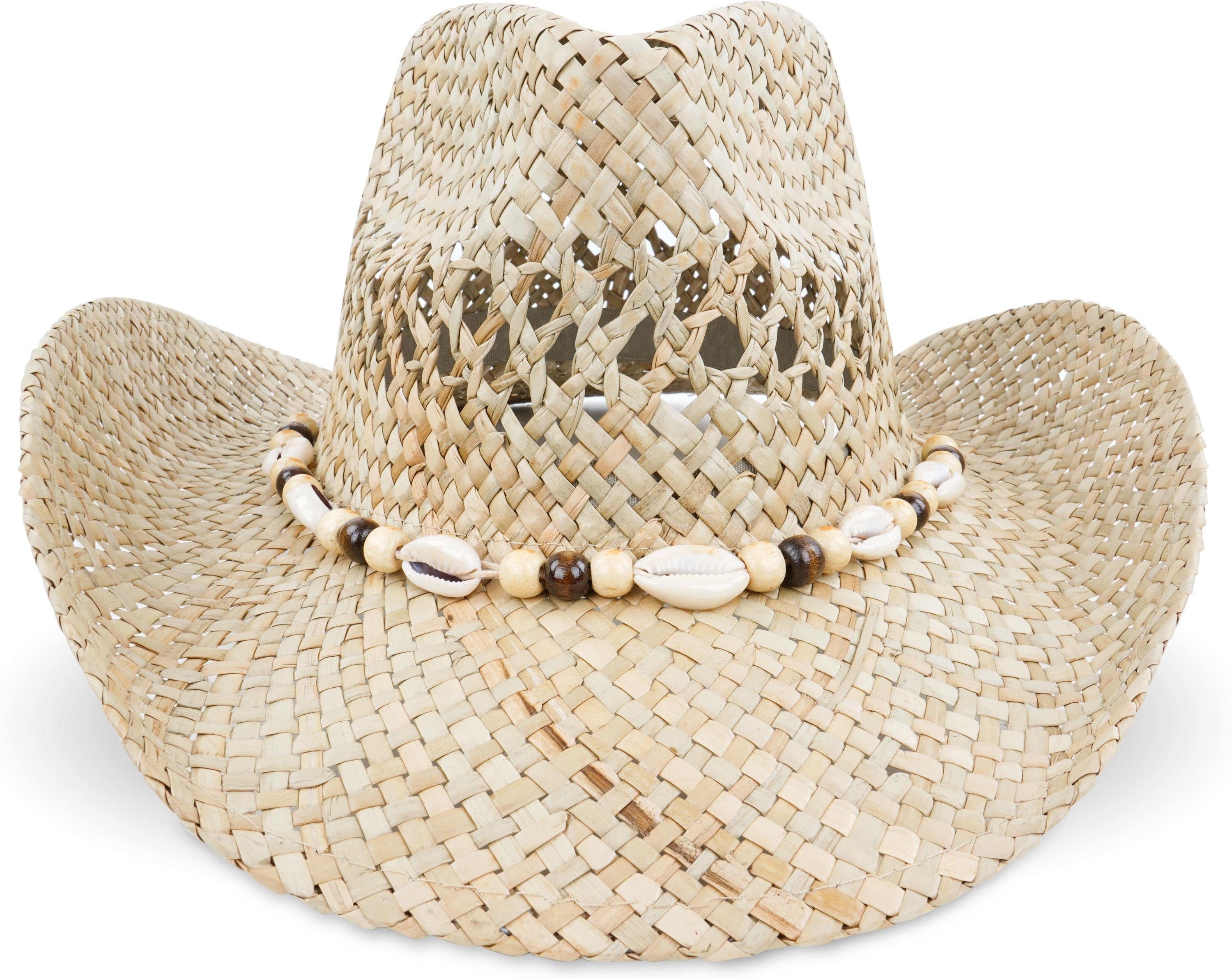 Outdoorhut Strohhut Seashell