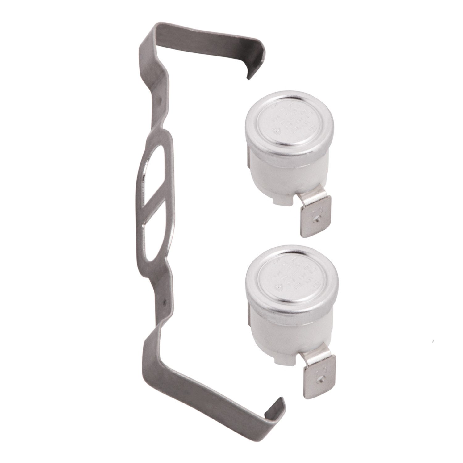 VIOKS Thermodetektor Temperaturbegrenzerset wie Whirlpool 481225928681, Bügel mit 2 Thermostaten für Trockner