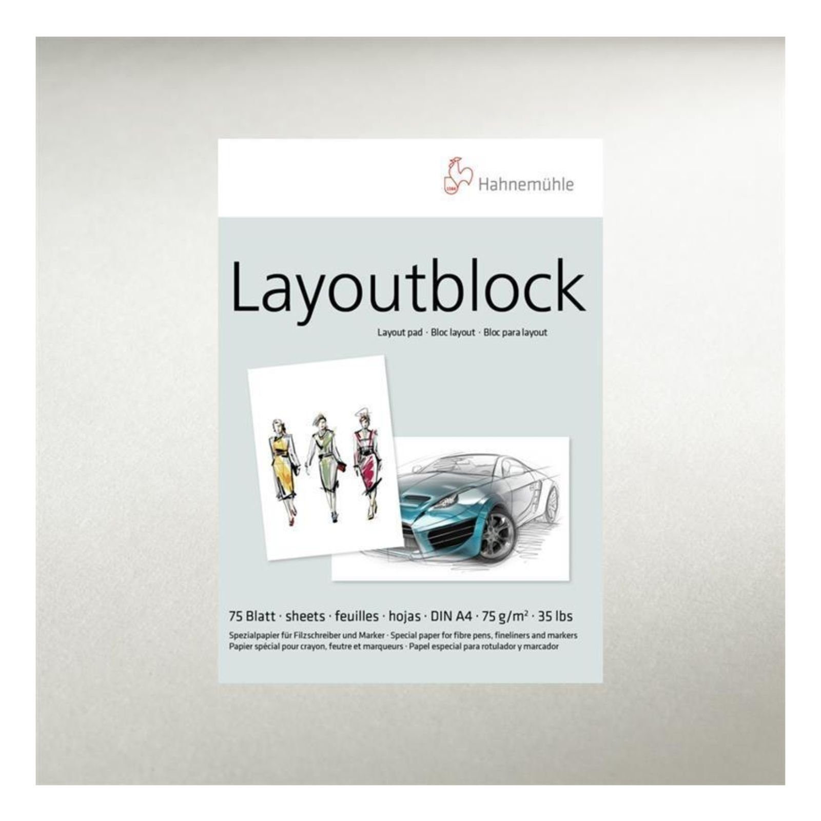 Hahnemühle Designpapier Layout-Block für Comic g/m² 75 - Illustration - & - A2 Blatt 75 DIN