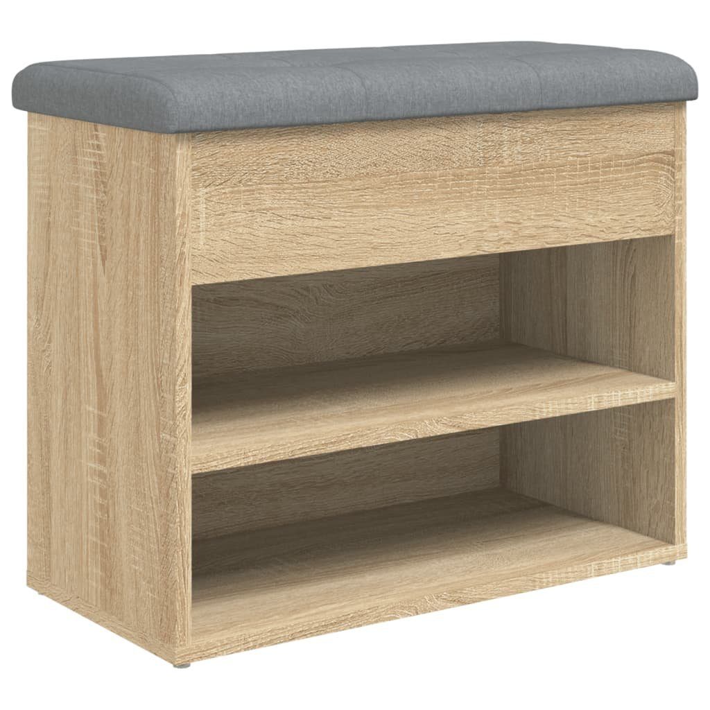 Sitzbank Schuhbank Sonoma-Eiche 62x32x50 cm Holzwerkstoff
