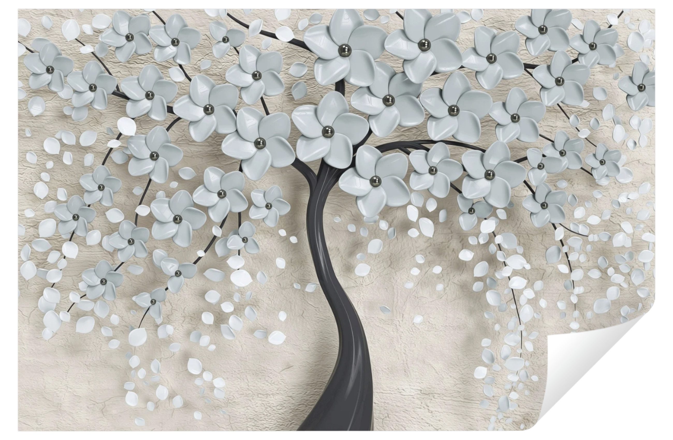 Wallarena Fototapete Blumen Baum 3D Vlies günstig online kaufen
