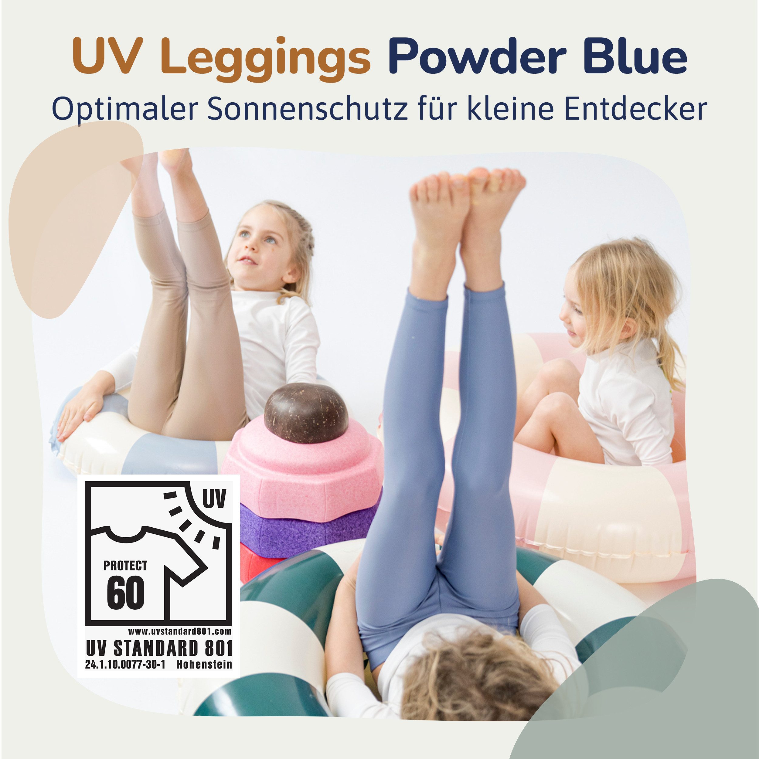 Hinzling Schwimmleggings UV Leggings Kinder – UV-Schutz UPF 60 – UV Hose Baby schnell trocknend – Bild 2 von 5