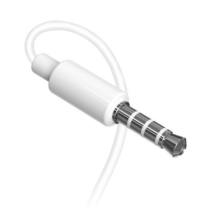 Dudao Dudao Earphones In-Ear Ohrhörer mit Fernbedienung und Mikrofon minijack 3 5 mm Anschluss in Weiss In-Ear-Kopfhörer RN10361