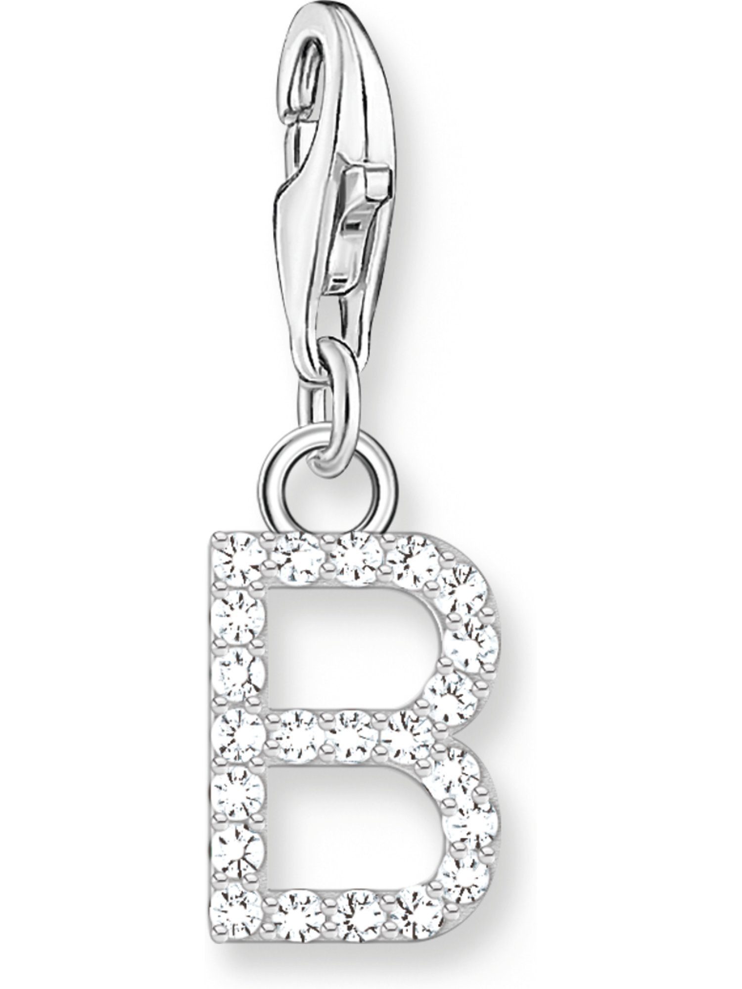 THOMAS SABO Kettenanhänger Thomas Sabo Damen-Charm 925er Silber Zirkonia
