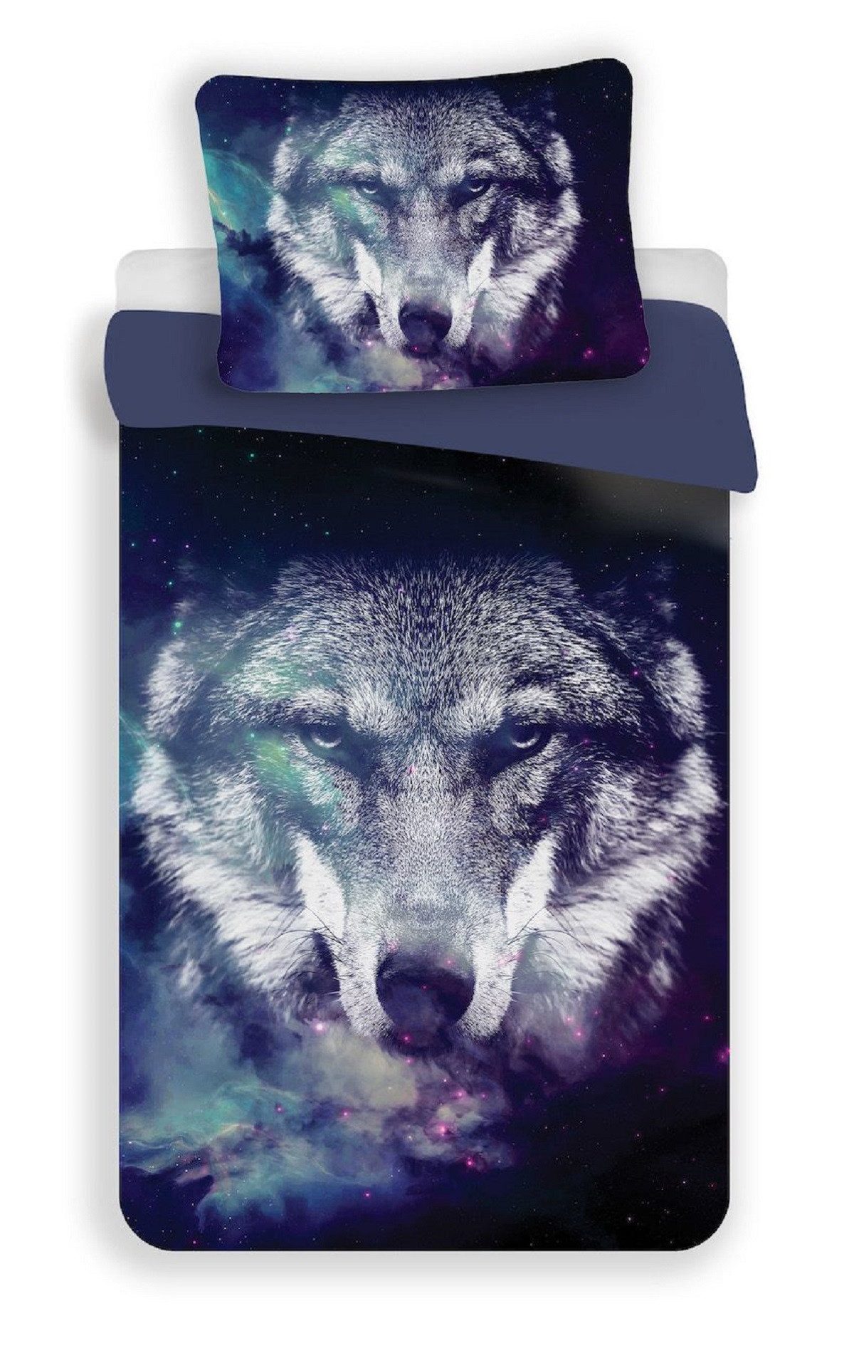 Jerry Fabrics Bettwäsche Blue Wolf Kuschelige günstig online kaufen