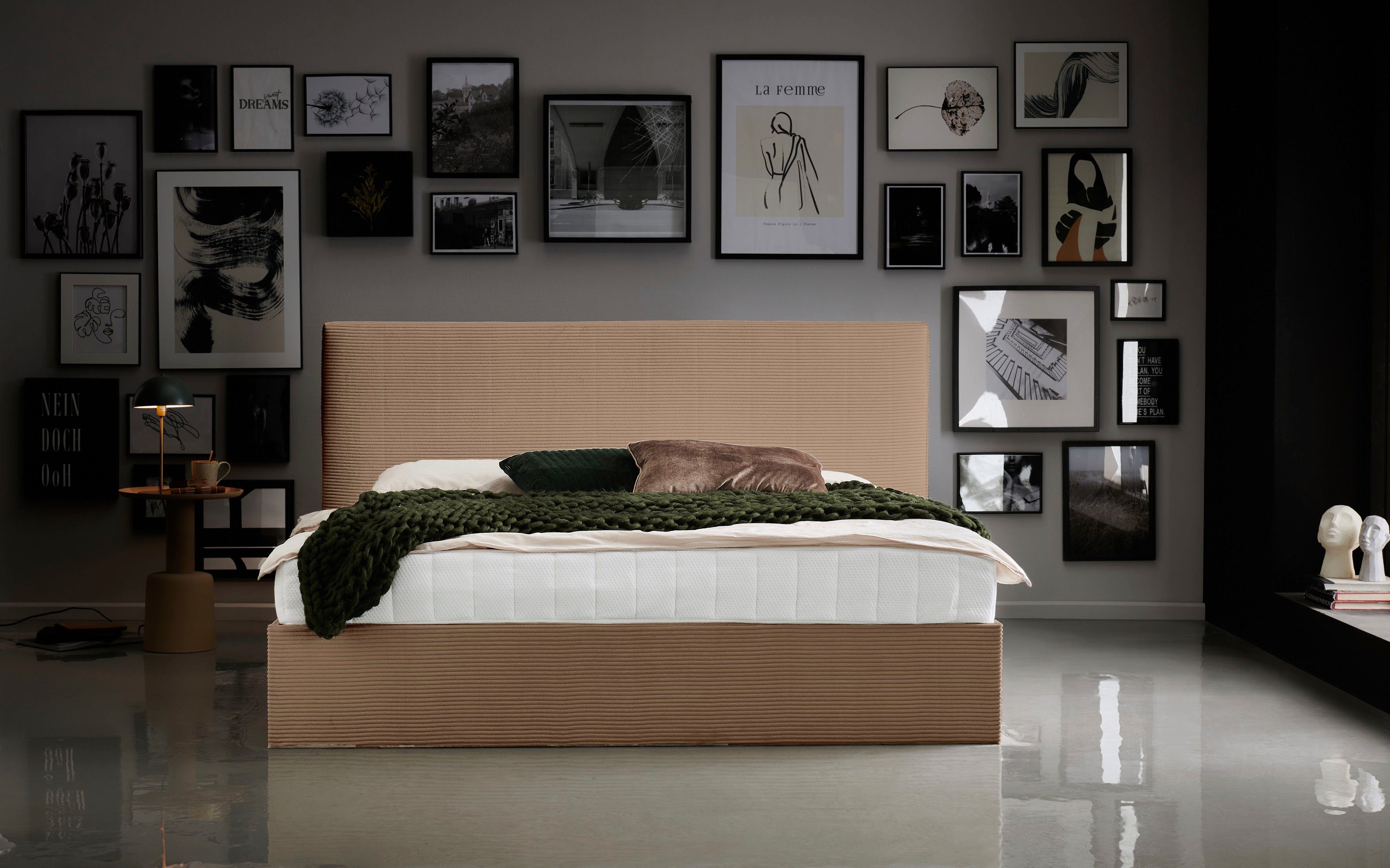 ATLANTIC home collection Bettgestell Melody, mit Bettkasten und Lattenrost