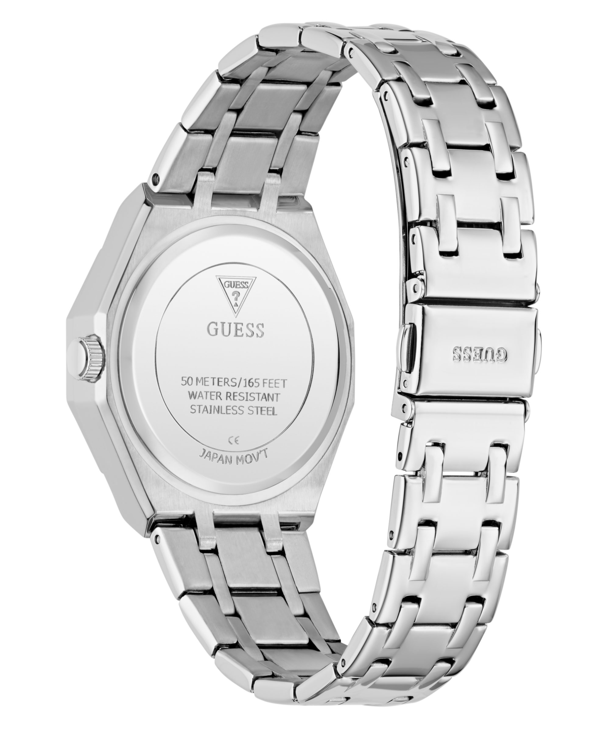 Guess Multifunktionsuhr QUINN GW1009L1, Quarzuhr, Armbanduhr, Damenuhr, Edelstahlarmband, Datum – Bild 3 von 5