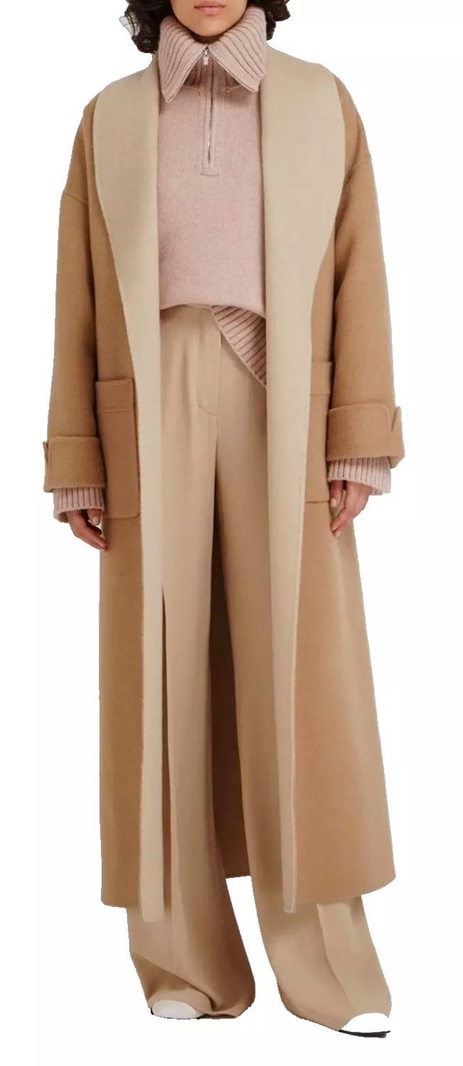 Loro Piana Langmantel Capp Guilmar Baby-Kamelfell Gürtelmantel italienische Handwerkskunst auf höchstem Niveau
