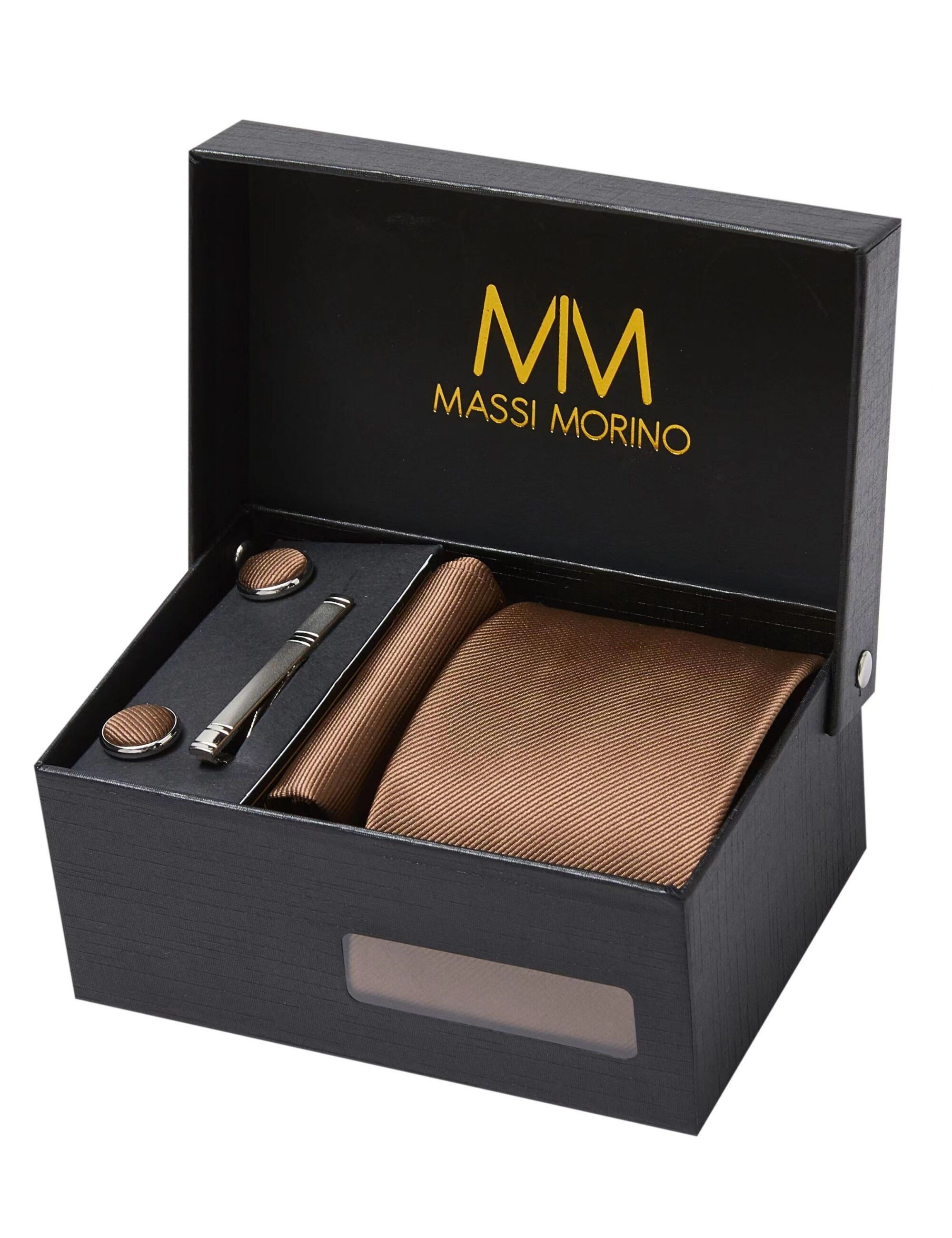 Massi Morino Krawatte (1-St) mit Einstecktuch, günstig online kaufen