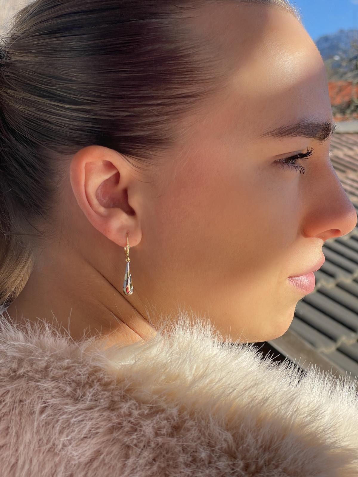 My Gold Paar Ohrhänger Damen Ohrringe hängend Gelb- & Weißgold 333 Gold - K günstig online kaufen