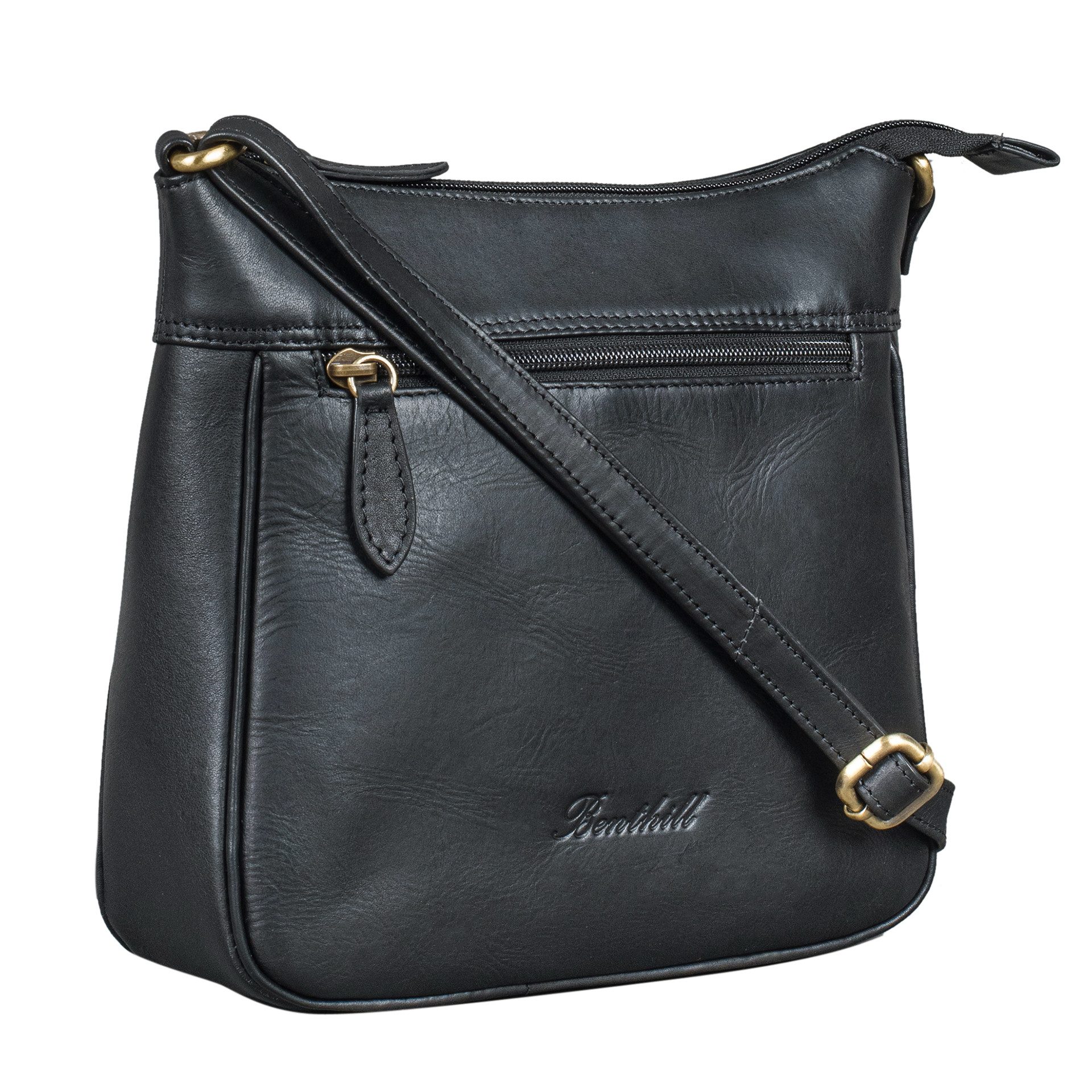 Benthill Umhängetasche Damen Echt Leder Schultertasche günstig online kaufen