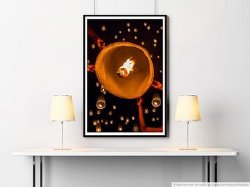 Sinus Art Poster Künstlerische Fotografie  Asiatisches Lichterfest 60x90cm Poster