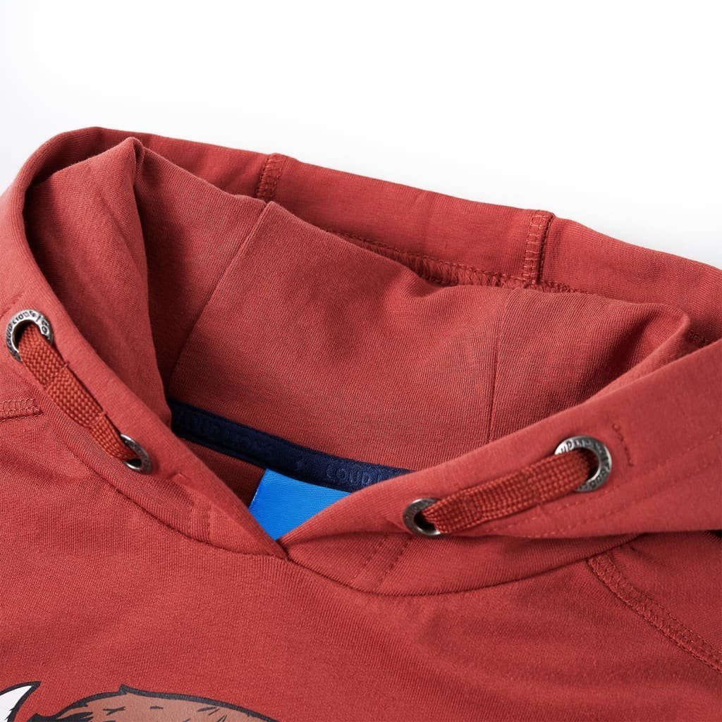 vidaXL Kapuzenpullover Kinder-Kapuzenpullover Dunkelrot 104
