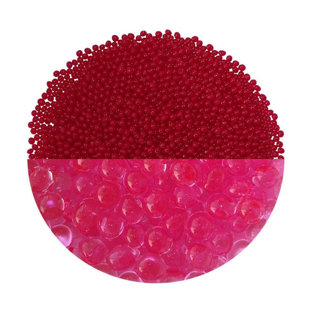 trendfinding Deko-Granulate 100 g Hydroperlen Deko Granulat, (3,5-4 mm, Rosé-Rot)