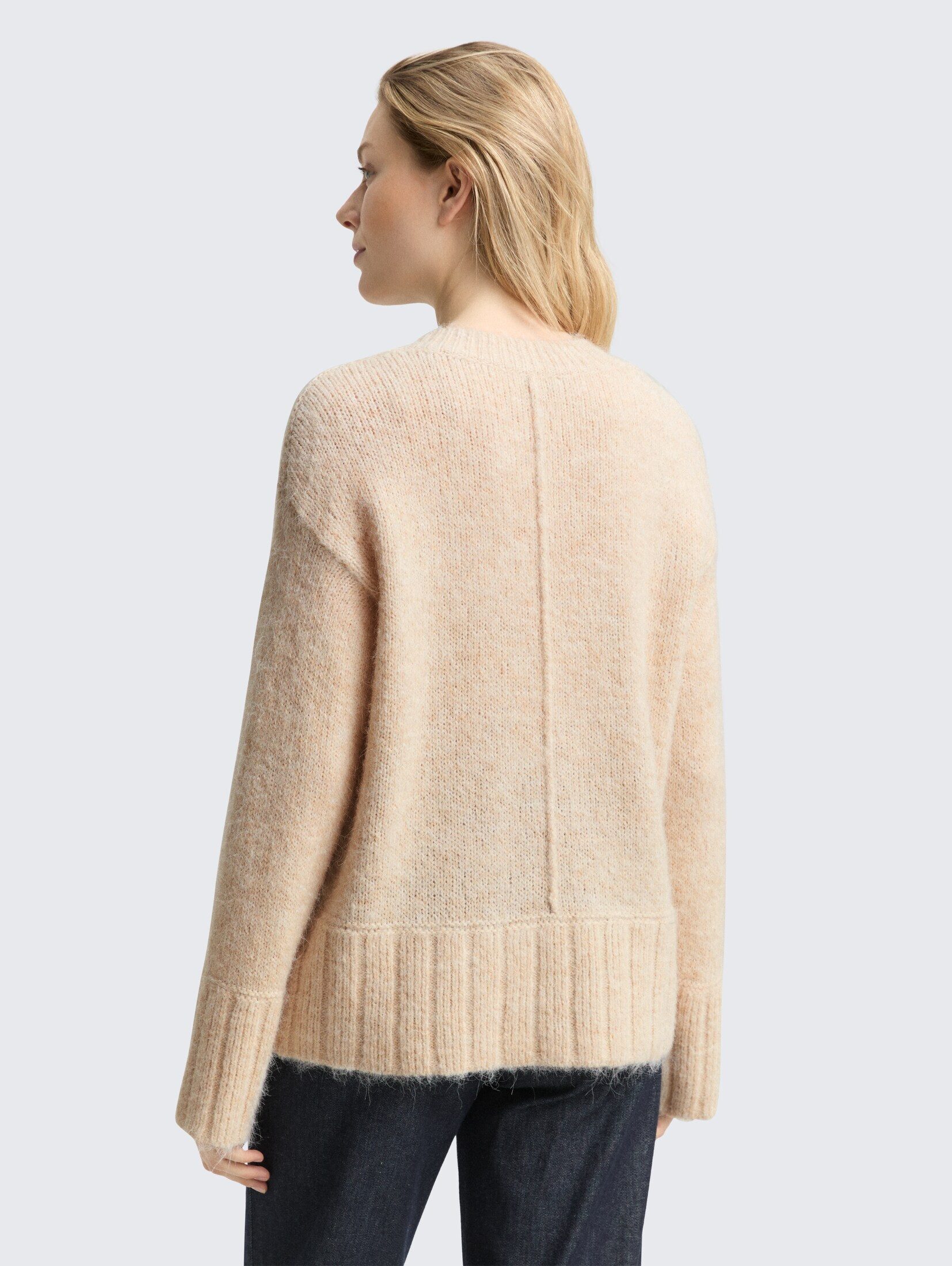 TOM TAILOR Strickpullover Pullover & Strickjacken Oversize Strickpullover mit Wollanteil