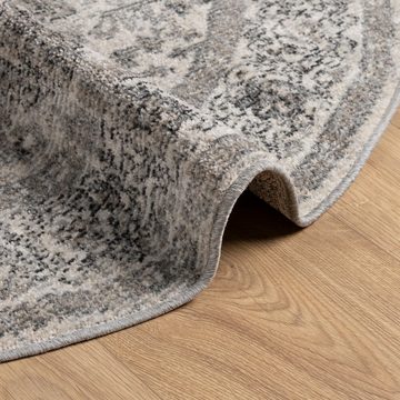 Teppich Teppich ARBIZU Indoor und Outdoor Vintage-Design Ø 120 cm, vidaXL