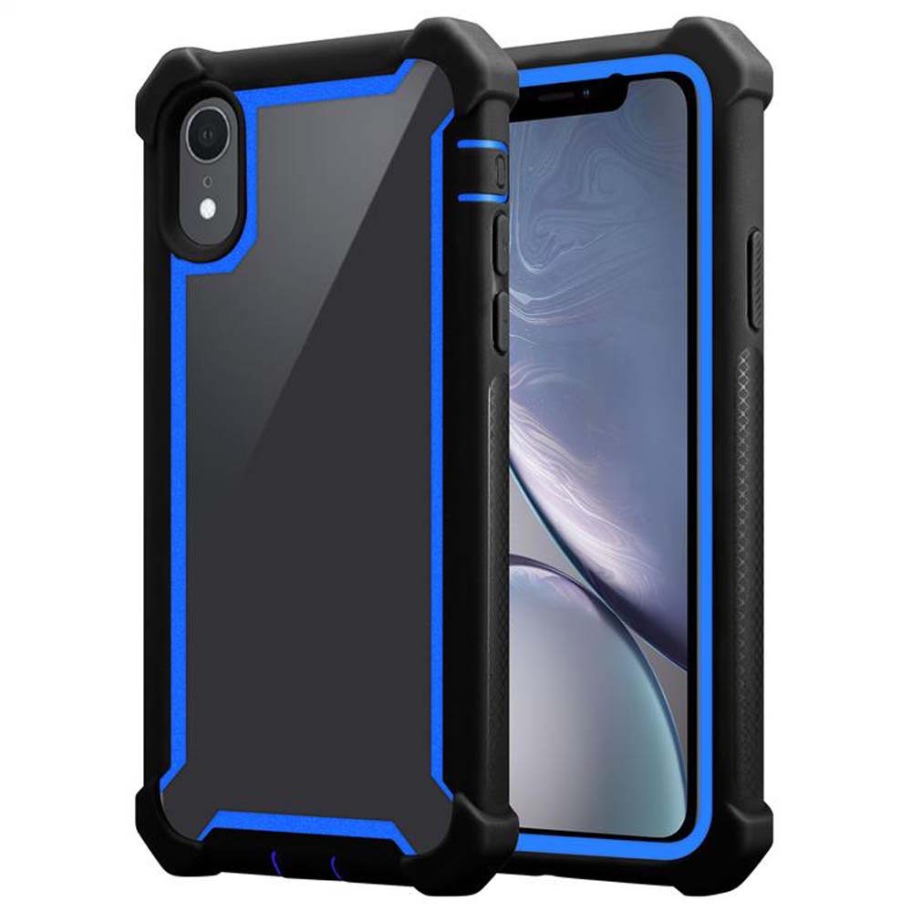 Cadorabo Handyhülle für iPhone XR Hülle Apple iPhone XR, Handy Schutzhülle TPU Silikon Cover Bumper - Hard Cover Hybrid Case