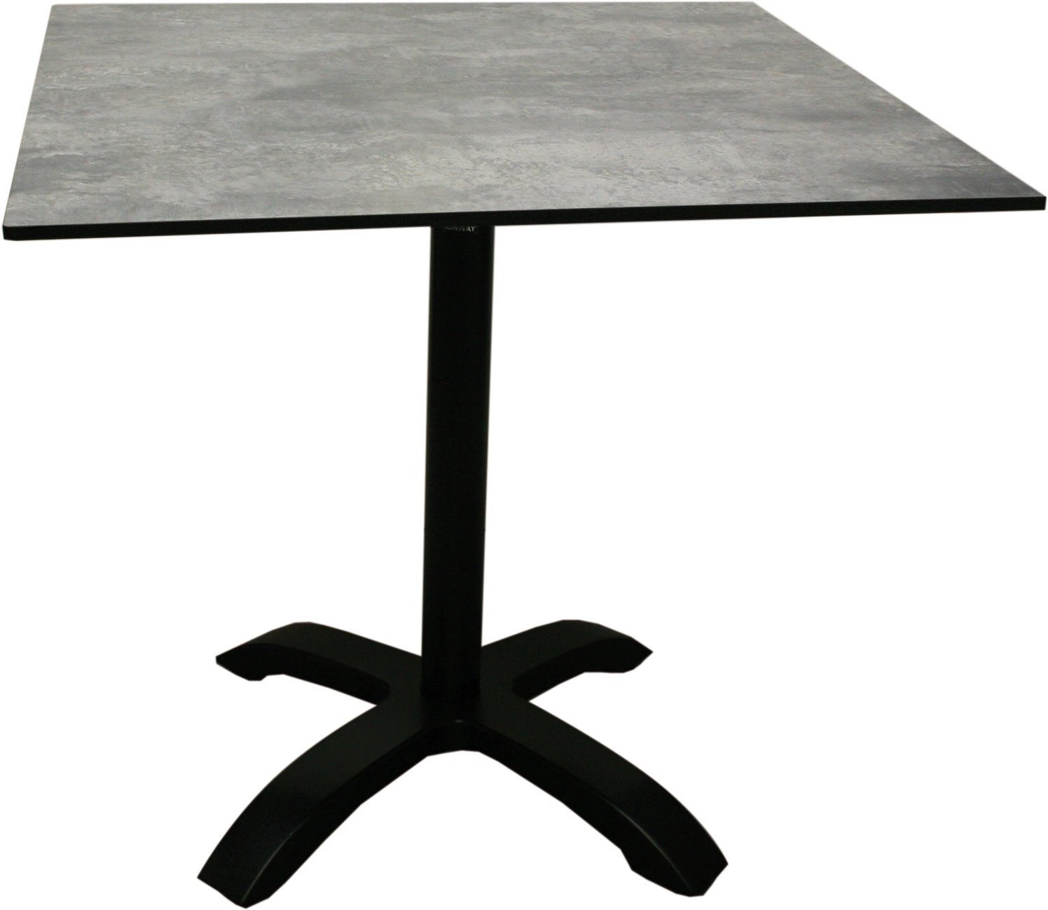 dynamic24 Gartentisch, EASY 4 schwarz Tischgestell