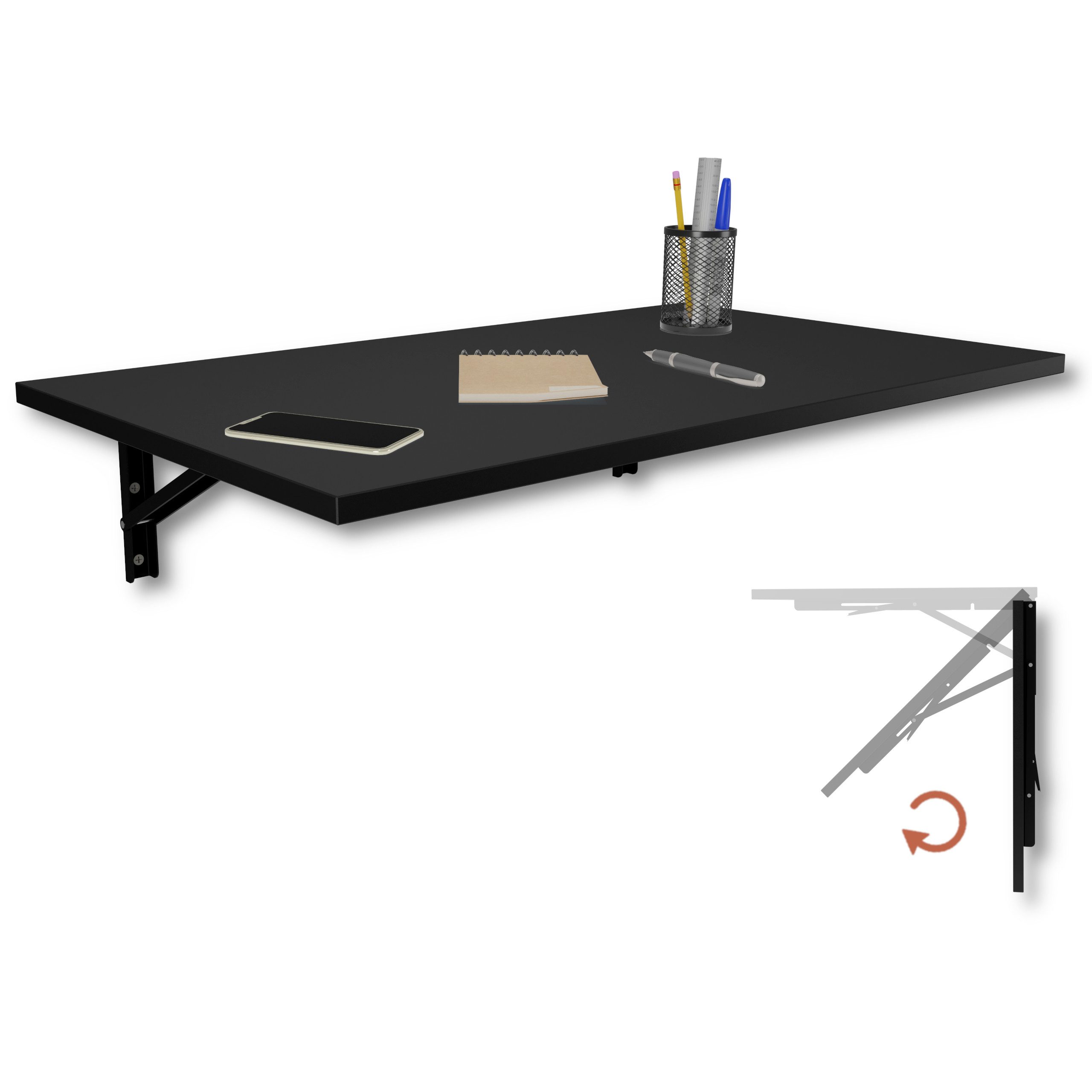 Klapptisch 80x50 Wandklapptisch Esstisch Küchentisch Schreibtisch Wand Tisch