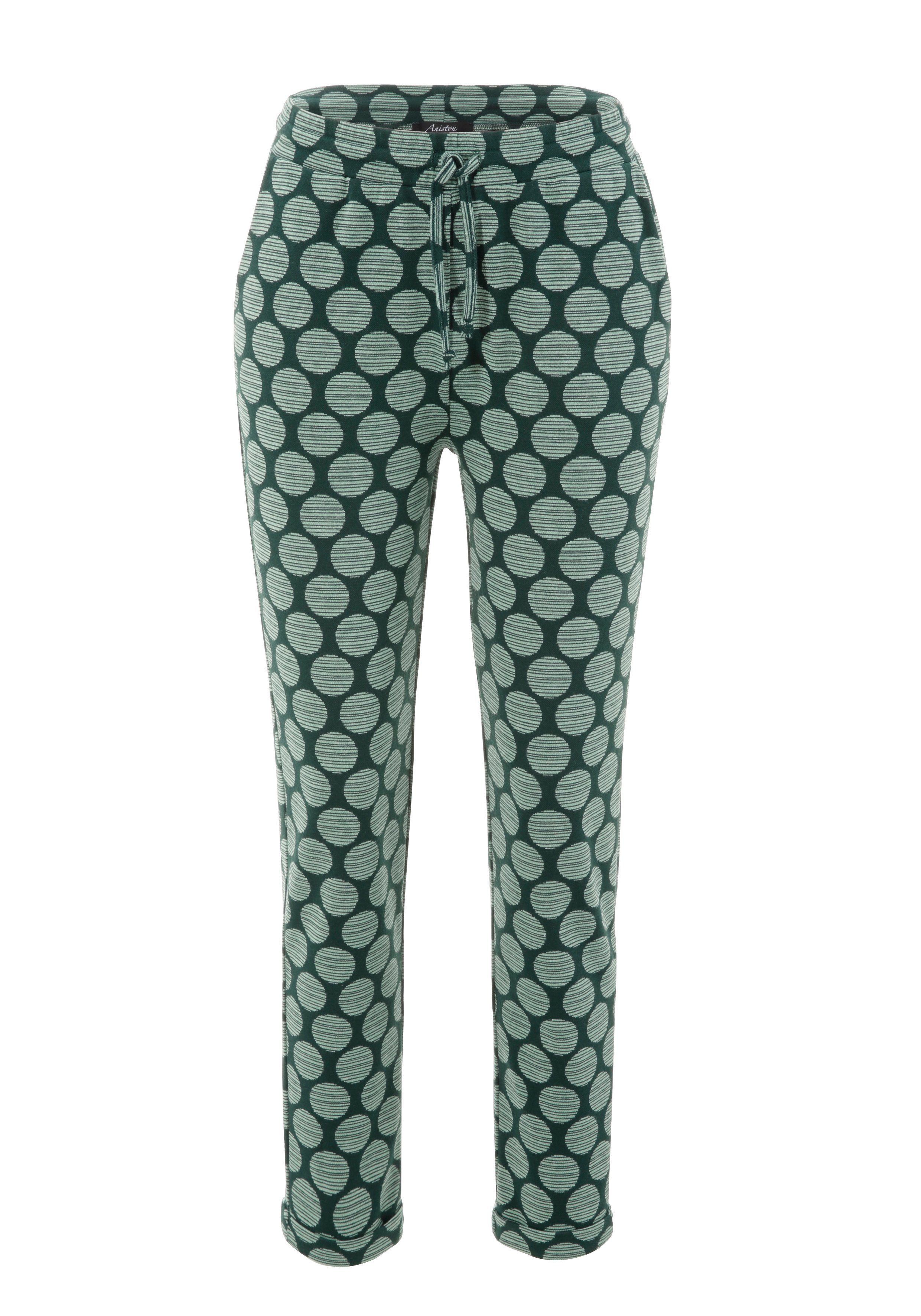 Aniston SELECTED Schlupfhose mit gestreiften Punkten
