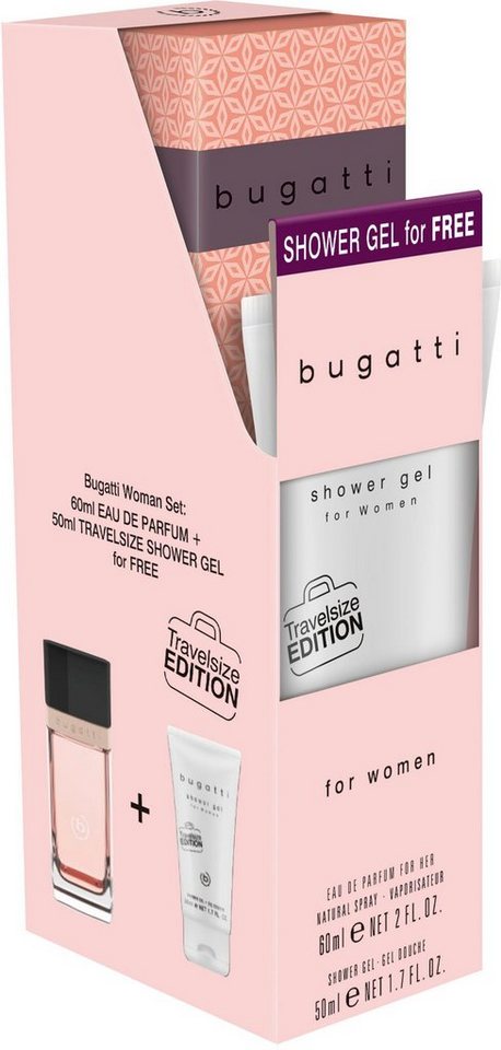 bugatti Eau de Parfum bugatti Eleganza EdP 60 ml + (gratis) Duschgel 50 ml  Bundle,