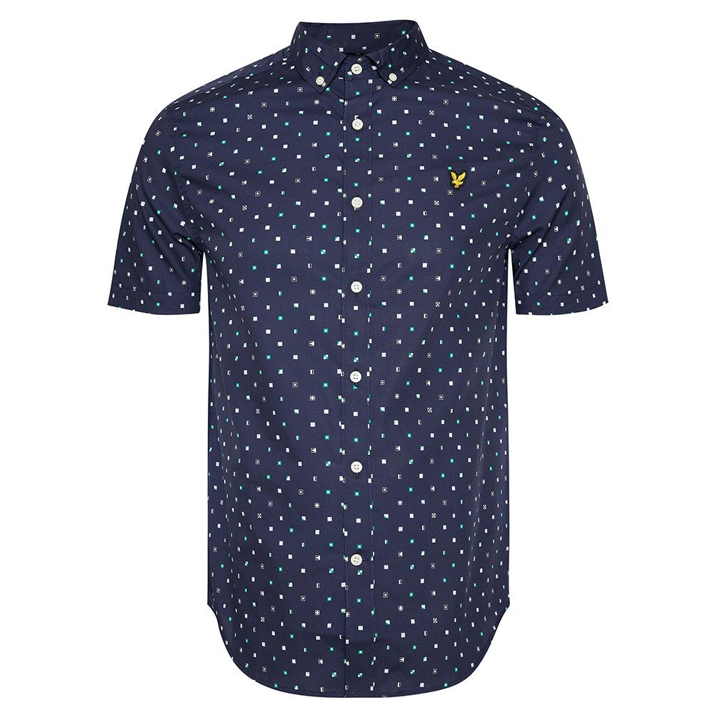 Lyle & Scott Kurzarmhemd Flag Print günstig online kaufen