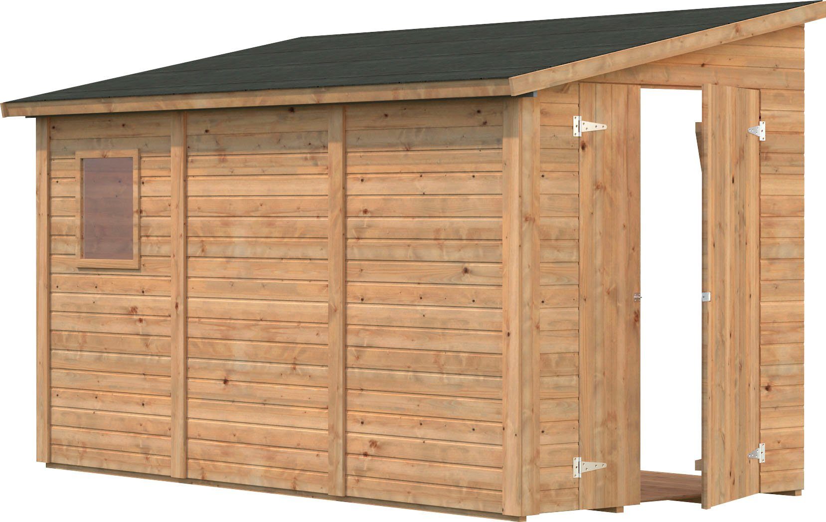 Palmako Gerätehaus Mia, BxT: 354x178 cm, hellbraun