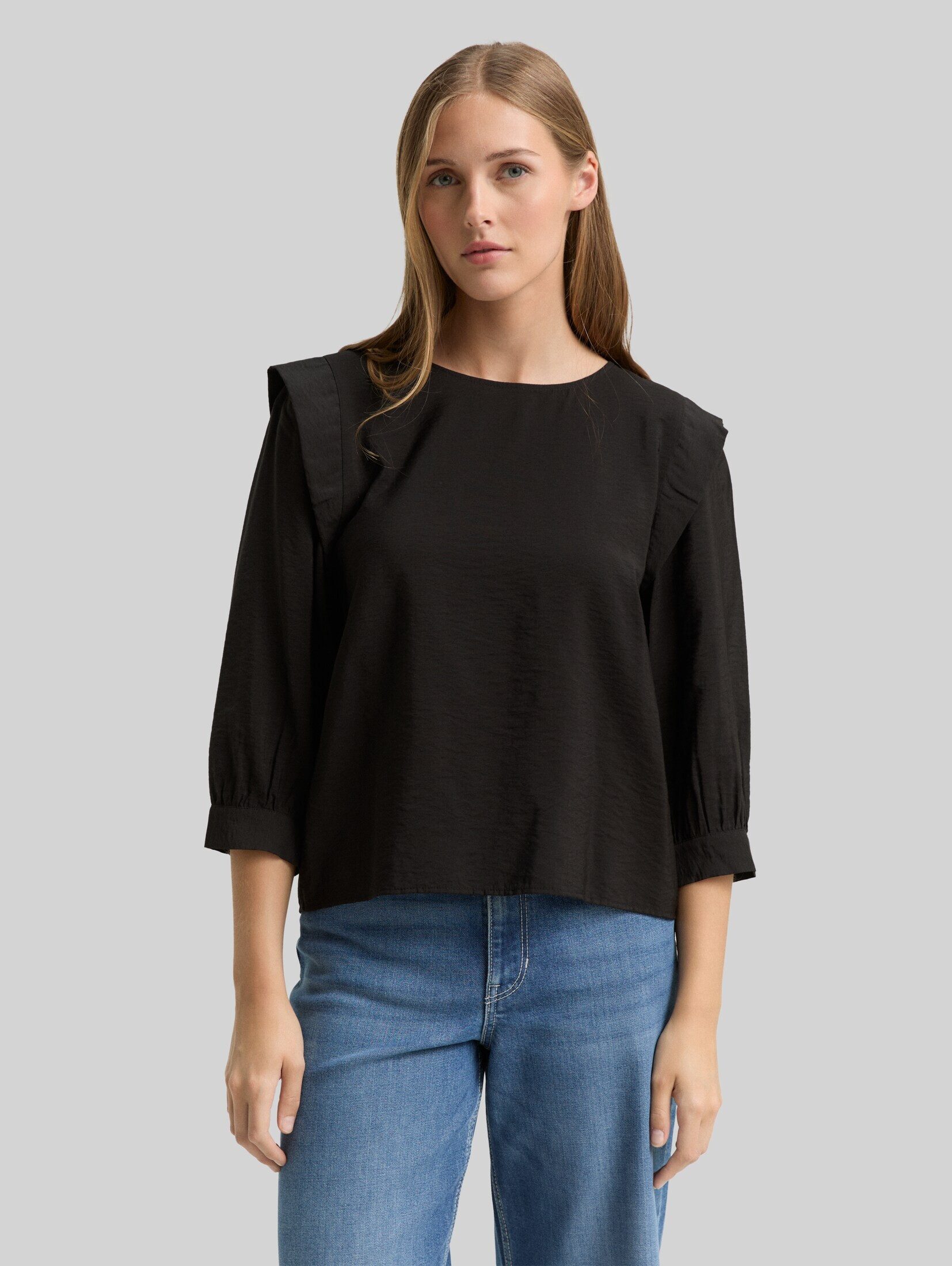 TOM TAILOR Denim Langarmbluse Blusen & Shirts Loose Fit Bluse
